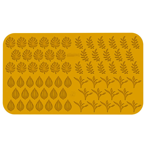 Moule silicone 68 feuilles jardin Naturae - Silikomart - D&eacute;class&eacute;