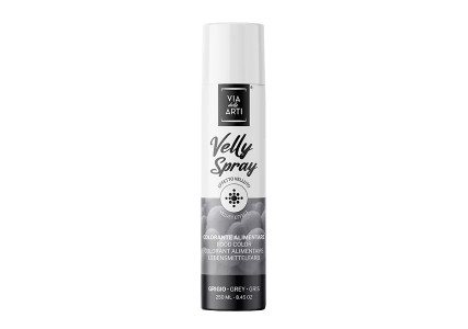 Colorant spray effet velours gris