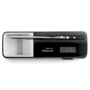 Thermom&egrave;tre bluetooth avec sonde sans fil en acier inoxydable - Lacor