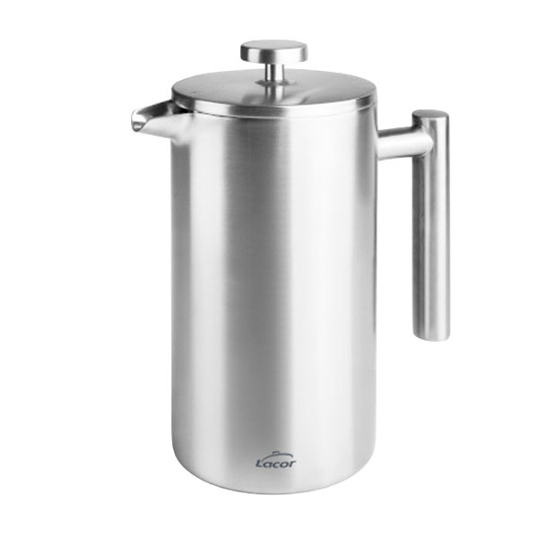 Cafeti&egrave;re piston en inox &agrave; double paroi - Lacor