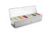 Boite à épices et condiments inox avec couvercle - 6 bacs