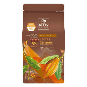 Chocolat de couverture au lait caramel 31,1% Cacao Barry - DDM D&eacute;pass&eacute;e