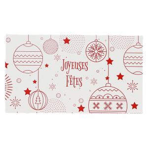 Bo&icirc;te &agrave; b&ucirc;che d&eacute;cor Rouge en F&ecirc;tes (x25) 