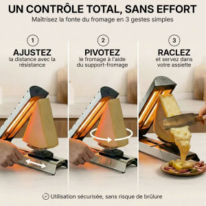 Appareil &agrave; raclette 1/6 de meule - Compact Pro