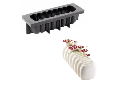 Moule à bûche silicone Crème - Pavoni
