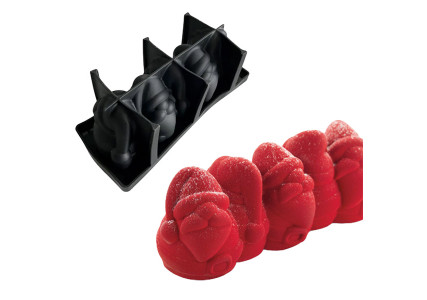 Moule à bûche silicone Père Noël - Pavoni