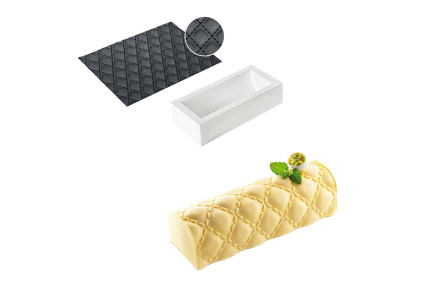 Moule à bûche silicone tapis matelassé
