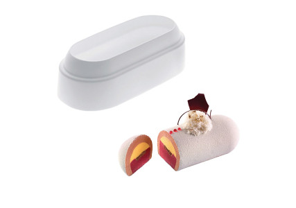 Moule silicone ovale bombé Silikomart