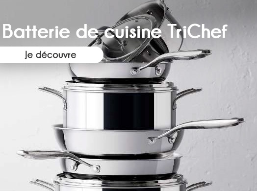 Batterie de cuisine professionnelle inox TriChef Lacor